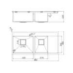 ban ve ky thuat chau rua bat inox malloca ms 6305t