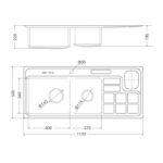 ban ve ky thuat chau rua bat inox malloca ms 8817