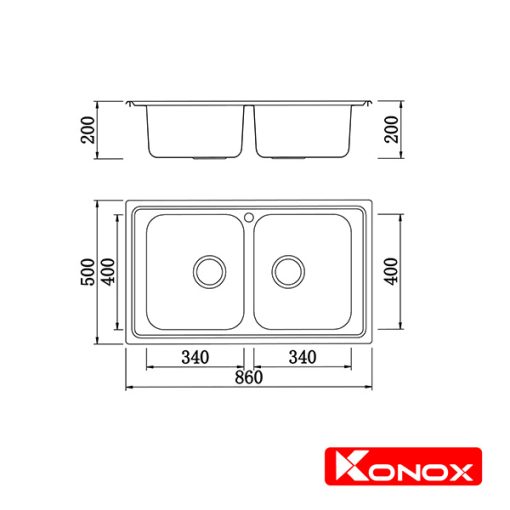 ban ve ky thuat chau rua bat konox premium ks8650 2b
