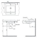 ban ve ky thuat chau rua lavabo toto lt1615c