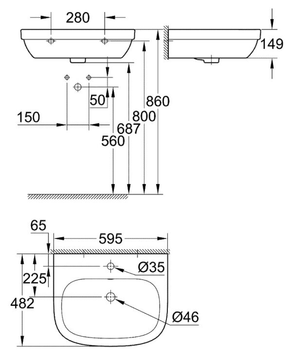 ban ve ky thuat chau rua mat euro ceramic 3933500h grohe