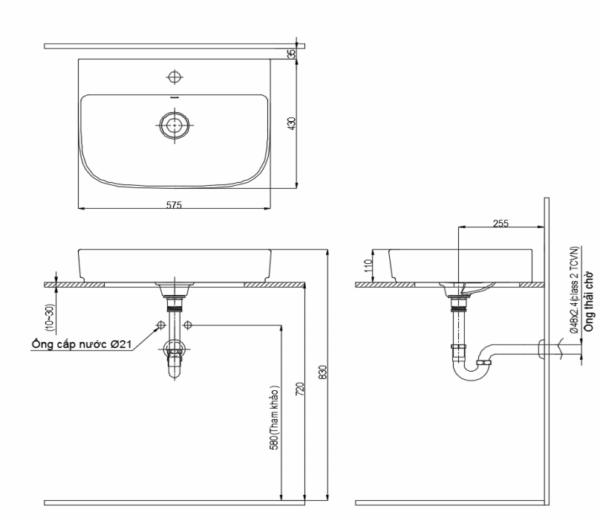 ban ve ky thuat chau rua mat lavabo inax al 632v dat ban