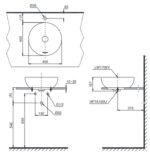 ban ve ky thuat chau rua mat lavabo toto lt1706 dat tren ban da