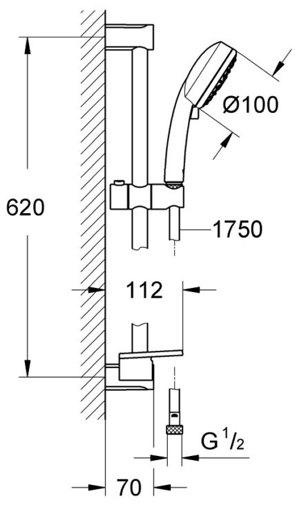 ban ve ky thuat tay va thanh truot sen tam grohe 27577001 new tempesta cosmo