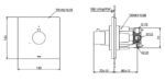 Bản vẽ kỹ thuật Van chuyển hướng TOTO TBV02103B TBN01102B sen âm tường