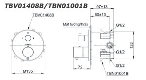 ban ve ky thuat van dieu chinh nhiet do toto tbv01408b tbn01001b sen am tuong