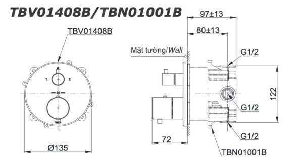 ban ve ky thuat van dieu chinh nhiet do toto tbv01408b tbn01001b sen am tuong