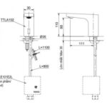 ban ve ky thuat voi cam ung lavabo toto ttla102 ttle101b2l tvlf405