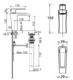 ban ve ky thuat voi chau lavabo american standard wf 0601 dong nobile co cao nong lanh