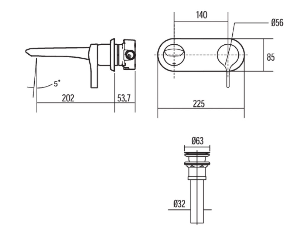 Bản-vẽ-kỹ-thuật-Vòi-chậu-lavabo-American-Standard-WF-6804-IDS-gắn-tường-nóng-lạnh