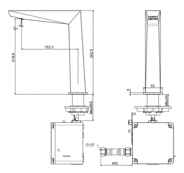 ban ve ky thuat voi chau lavabo american standard wf 8510 ac dc cam ung co cao lanh
