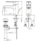ban ve ky thuat voi chau lavabo american standard wf b201 dong codie nong lanh