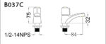 ban ve ky thuat voi chau lavabo caesar b037c lanh