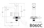 ban ve ky thuat voi chau lavabo caesar b060c lanh