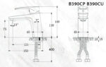 ban ve ky thuat voi chau lavabo caesar b390cp b390cu nong lanh