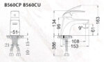 ban ve ky thuat voi chau lavabo caesar b560cp b560cu nong lanh