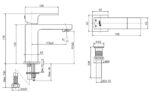 ban ve ky thuat voi chau lavabo inax lfv 402s nong lanh 1 lo
