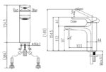 ban ve ky thuat voi chau lavabo inax lfv 632s nong lanh 1 lo