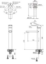 ban ve ky thuat voi chau lavabo inax lfv 7100sh nong lanh 1 lo co cao