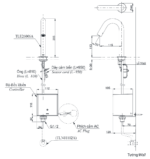 ban ve ky thuat voi chau lavabo toto tle26006a cam ung gan banchau