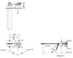 ban ve ky thuat voi chau lavabo toto tlp02310b nong lanh gan tuong