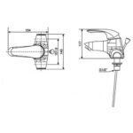 ban ve ky thuat voi chau rua mat lavabo american standard wf 1502 nong lanh