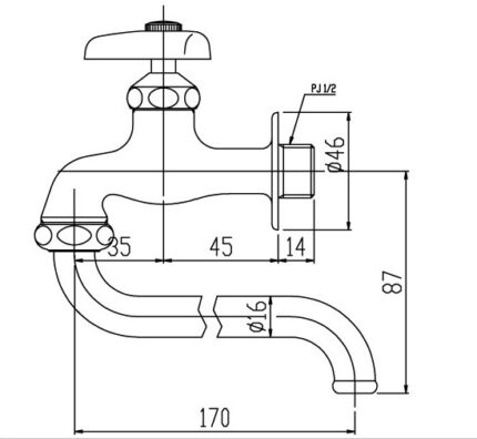 ban ve ky thuat voi gan tuong inax lf 12 13