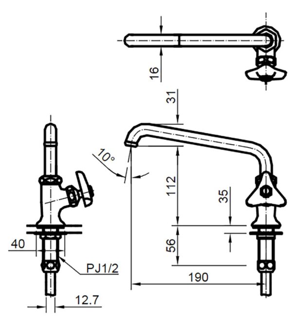 ban ve ky thuat voi lanh inax lf 14 13