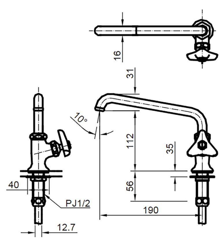 ban ve ky thuat voi lanh inax lf 14 13