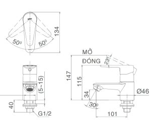 ban ve ky thuat voi lanh inax lfv 21s