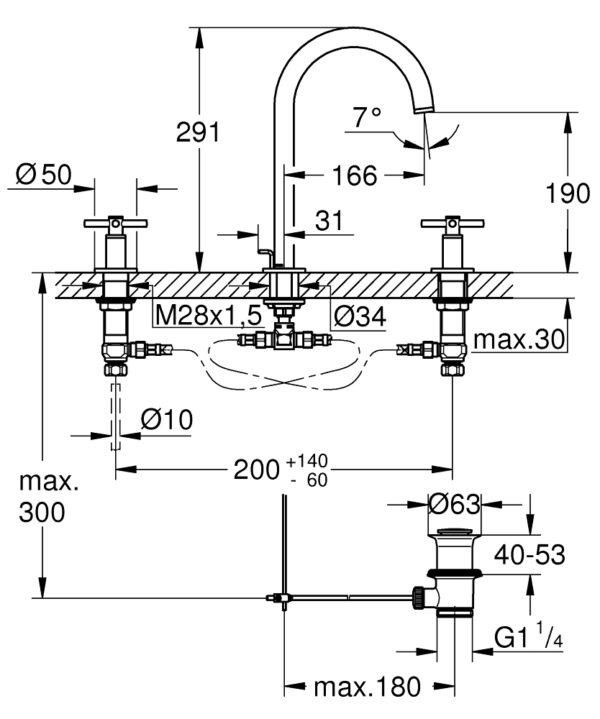 ban ve ky thuat voi lavabo 20008003 grohe atrio