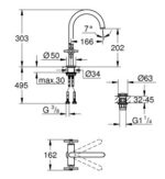 ban ve ky thuat voi lavabo 21019003 grohe atrio size l