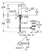 ban ve ky thuat voi lavabo 23589001 grohe essence size s