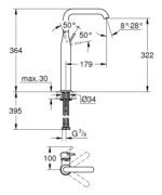 ban ve ky thuat voi lavabo 32901001 grohe essence new