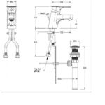 ban ve ky thuat voi lavabo nong lanh american standard concept round wf 1401
