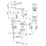 ban ve ky thuat voi lavabo nong lanh american standard wf 0901 milano