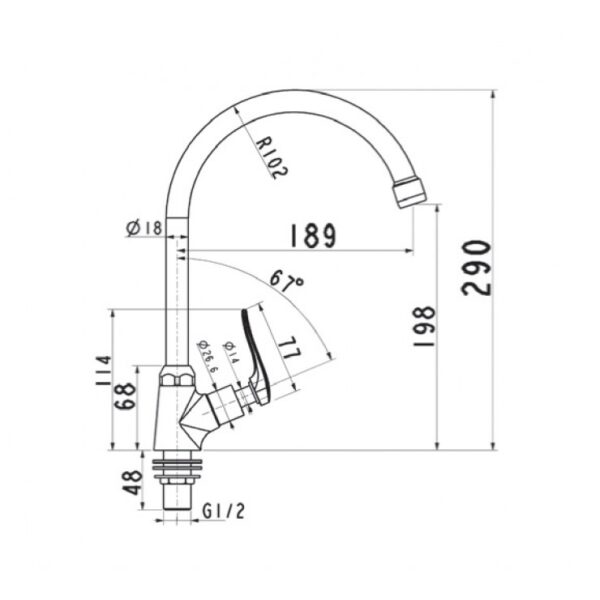 ban ve ky thuat voi rua bat american standard arr a 7053j nuoc lanh
