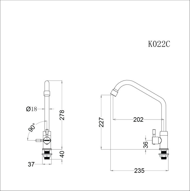 ban ve ky thuat voi rua bat caesar k022c nuoc lanh