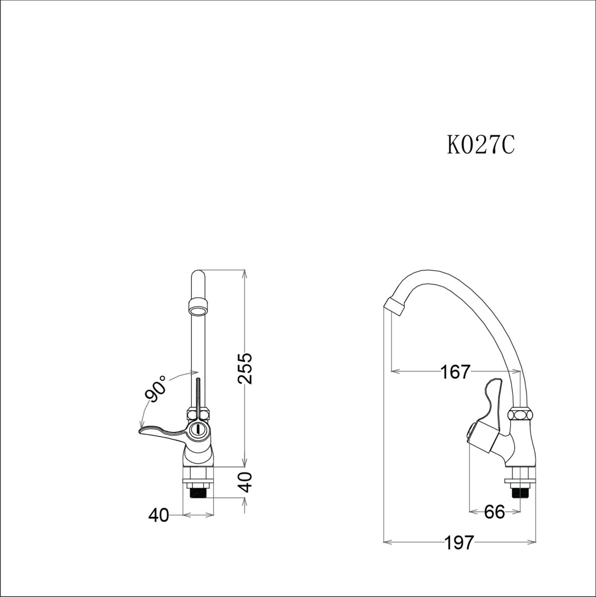 ban ve ky thuat voi rua bat caesar k027c nuoc lanh