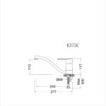 ban ve ky thuat voi rua bat caesar k375c nuoc lanh