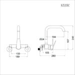 ban ve ky thuat voi rua bat caesar k535c nuoc lanh