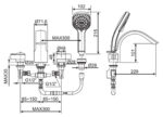 ban ve ky thuat voi sen bon tam american standard wf 6800 ids 4 lo gan bon