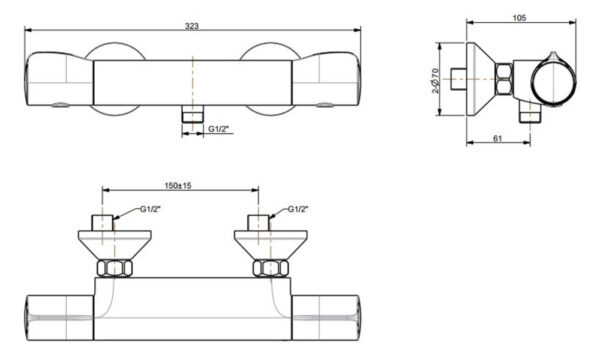 ban ve ky thuat voi sen tam american standard wf 4950 dong temptacion nhiet do