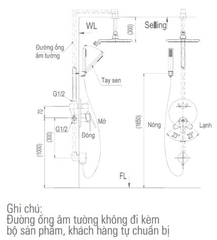 ban ve ky thuat voi sen tam inax bfv 71sec