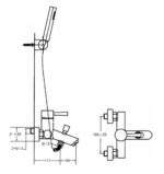 ban ve ky thuat voi sen tam inax bfv 8000s 5c nong lanh