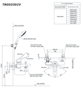 ban ve ky thuat voi sen tam toto tbg03302v nong lanh