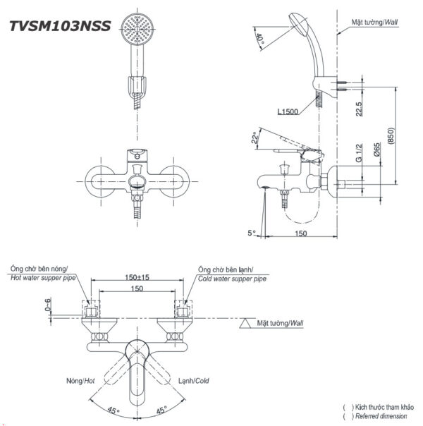ban ve ky thuat voi sen tam toto tvsm103nss nong lanh
