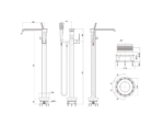 ban ve ky thuat voi sen xa bon tam american standard wf 0616 dat san