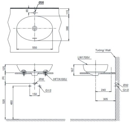 ban ve lavabo lt 1705 toto dat ban