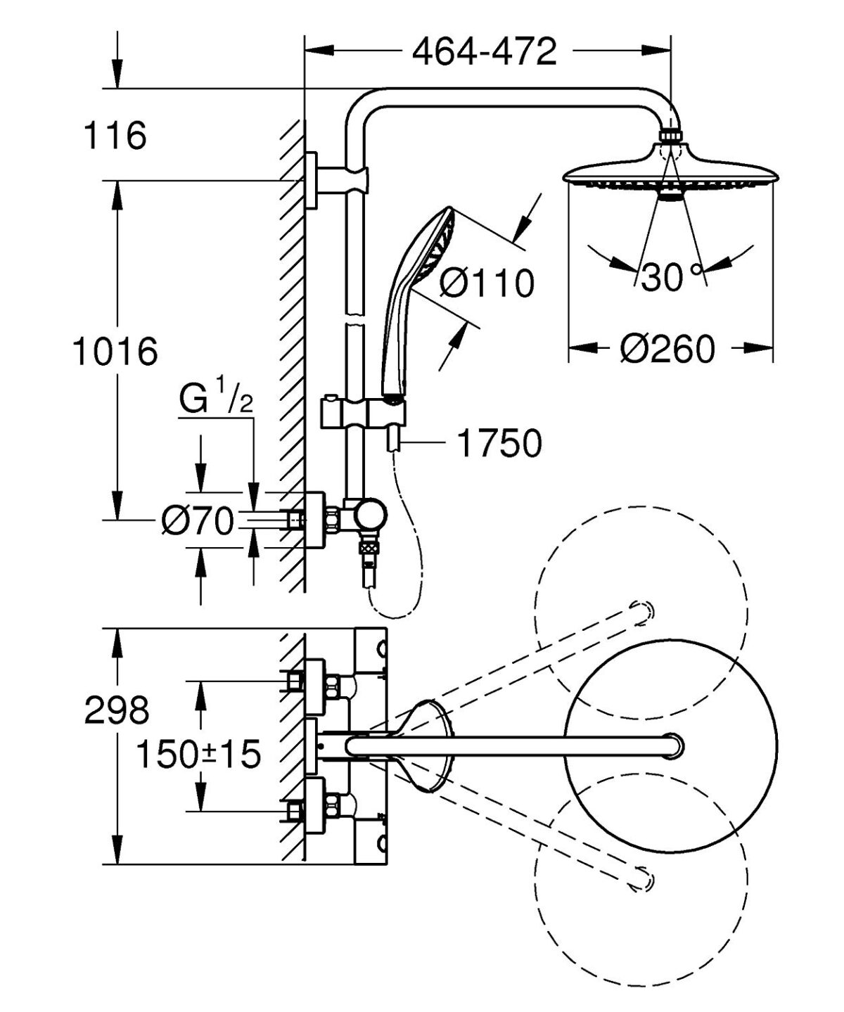 ban ve sen cay grohe euphoria 27296002